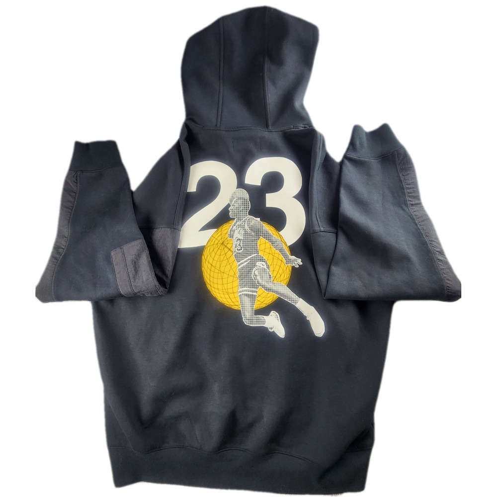 Jordan 23 Engineered Fleece Hoodie XL Black CZ8272-010 Jumpman NWT Oversized - Picture 3 of 13